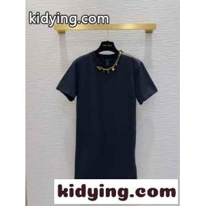 LVチャームTシャツドレス ルイヴィトン コピー ワンピース コピー カジュアルkid26j4f41r