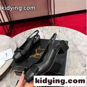 エレガント スリングバックパンプス クリスチャン・ルブタン パンプス コピー ブラックkid26aCuqqa