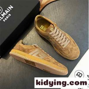 定番 カジュアル バルマン ブランド コピー スニーカー スーパーコピー balmain ブランド コピー Swan スエードスニーカーkid26fiuqym