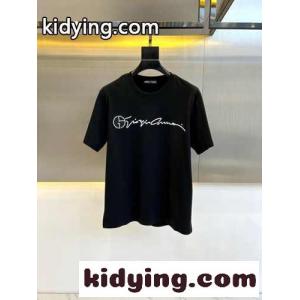 カジュアル ロゴ入り アルマーニ コピーブランド Tシャツ コピー 半袖Tシャツ ブラックkid26Wz01zi