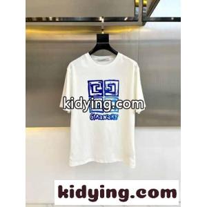 カジュアル ロゴ クルーネック 半袖Tシャツ ジバンシィ ブランド コピー Tシャツ コピー ホワイトkid26Pry0ba