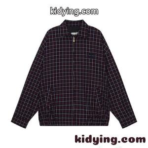 miumiu コピー ミュウミュウ コピー コピー チェックジャケット レトロ格子柄 ジップアップ ゆったりkidying26GPDSXz