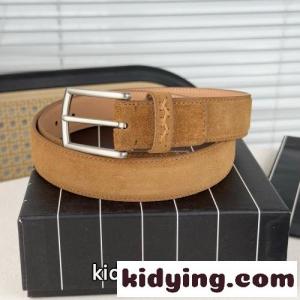 シンプル 上品 スエードベルト エルメネジルド・ゼニア ベルト コピー ブラウンkid26fimaaq