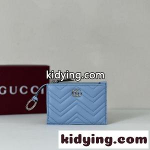 ダブルG キーケース 837747 爽やか 人気 グッチ コピー 財布 スーパーコピー ブルーkid261je8va