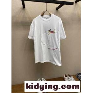 loewe ブランド コピー x Suna Fujita ユニセックス 半袖Tシャツ ロエベ ブランド コピー Tシャツ コピー リラックスkid26O9Xjyq