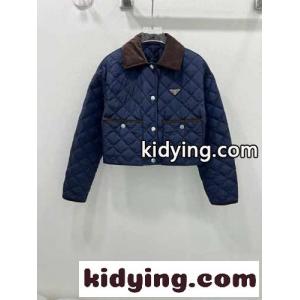 prada コピー コーチ コピー ジャケット偽物 トップス アウター 柔軟 高品質 シンプル ブルーkid26Pzieye