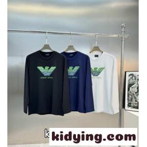 カジュアル 定番 ロゴ 長袖Tシャツ アルマーニ コピーブランド Tシャツ コピー メンズkid26jO1zqm