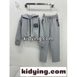 ディオール コピーブランドセット偽物 アウター ズボン フード付き 運動服 ロゴ刺繍 ランニングセット グレイkid26a4rq4D