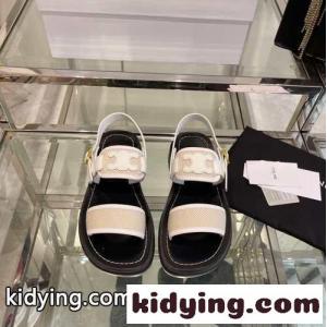 セリーヌ コピー サンダル コピー ラフィア＆カーフスキン クレア トリオンフ サンダルkid26OnCGna