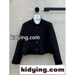 ウール＆コットン ペプラムジャケット クリスチャン・ディオール コピー ジャケット コピー ブラックkid26CGHn8v