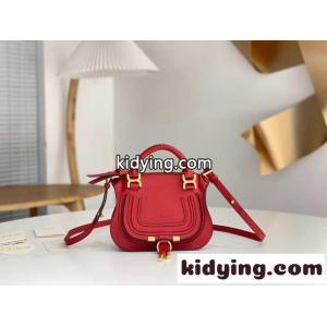 グレインレザー MARCIE ミニバッグ クロエ バッグ スーパーコピー レッドkid26OPT9za