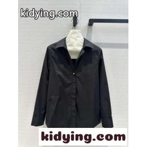 洗練された コットン ブラウス クリスチャン・ディオール コピー シャツ コピー ブラックkid26jW95by