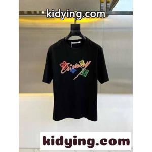 ジバンシィ ブランド コピー Tシャツ コピー 定番 カジュアル ロゴ入り 半袖Tシャツ ブラックkid26S9fC4b