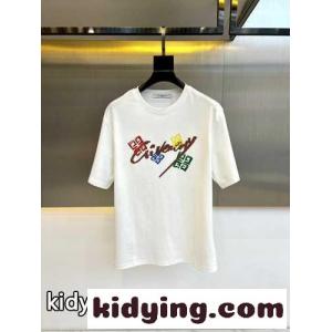 ジバンシィ スーパーコピー Tシャツ コピー 定番 カジュアル ロゴ入り 半袖Tシャツ ホワイトkid26za05Hn