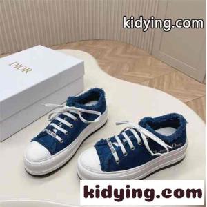 Walkndior スーパーコピー プラットフォームスニーカー クリスチャン・ディオール スーパーコピー スニーカー コピー ブルーkid26bim8zC