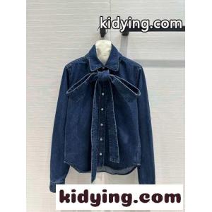 カジュアル レディース デニム ボウシャツ ロエベ コピー シャツ コピーkid26OLzyqC