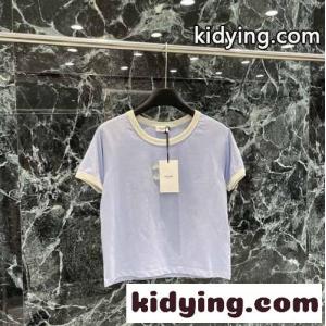 トリオンフ コットン 半袖Tシャツ セリーヌ コピーブランド Tシャツ  コピー クルーネックkid26myC4Xv