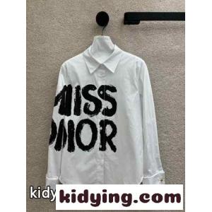 Miss dior コピーブランド コットン ブラウス クリスチャン・ディオール コピーブランド シャツ コピー レディースkid26Sb0nee