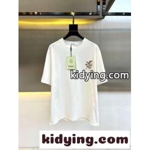 カジュアル リラックス 刺繍入り 半袖Tシャツ バーバリー スーパーコピー Tシャツ コピー ホワイトkid26DWbyee