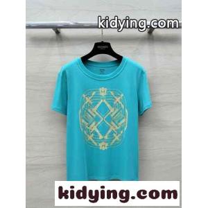 大人気 使い勝手の良い 半袖Tシャツ エルメス コピーブランド Tシャツ コピー ブルーkid26PXPHDC