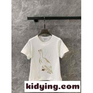 ダック コットンTシャツ バーバリー コピーブランド Tシャツ コピー 半袖 トップスkid26LDmimm