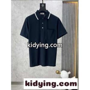 カジュアル 上品 半袖 ポロシャツ エルメス スーパーコピー Tシャツ コピー コットンピケ ブラックkid2645bO5b