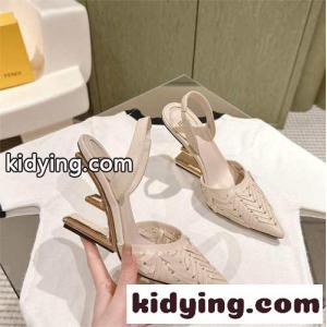 フェンディ スーパーコピー ファースト スリングバックシューズ ハイヒール スーパーコピー ホワイトkid2651n0Di