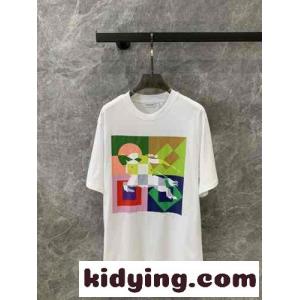 バーバリー コピー Tシャツ コピー おしゃれ カジュアル プリント コットンTシャツ 半袖 トップスkid261Pfe0z