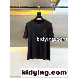 シンプル クルーネック 半袖Tシャツ バーバリー コピー Tシャツ コピー ダークグレーkid26DKXTvy