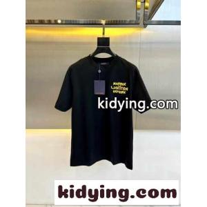 ルイ・ヴィトン Tシャツ コピー カジュアル ロゴ コットン 半袖Tシャツ ブラックkid26vqSHPj