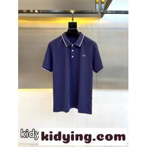 カジュアル サルヴァトーレ・フェラガモ 半袖Tシャツ コピー ポロシャツ ブルーkid26rmOX5n