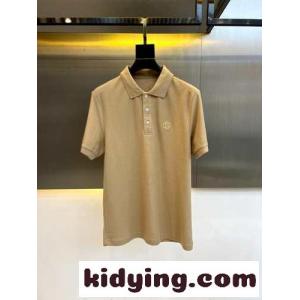 上品 カジュアル バーバリー コピー 半袖Tシャツ コピー コットンピケ ポロシャツ カーキkid26vCGbKj