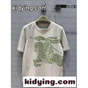 カジュアル クルーネック コットンTシャツ バーバリー コピーブランド 半袖Tシャツ コピーkid269vC0zm