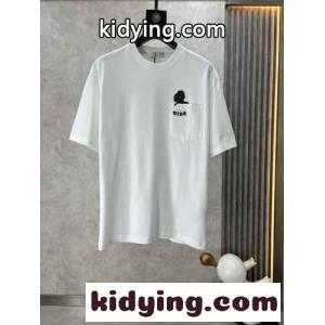 大人 可愛い クルーネックTシャツ クリスチャン・ディオール コピー 半袖Tシャツ コピー ホワイトkid26GnKbeu