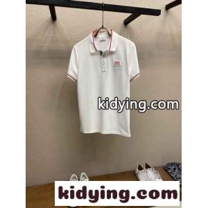 カジュアル コットンピケ ポロシャツ バーバリー コピーブランド 半袖Tシャツ コピー ホワイトkid2619Tzii