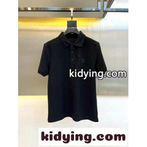 上品 カジュアル バーバリー コピー 半袖Tシャツ コピー コットンピケ ポロシャツ ブラックkid260LXPDC