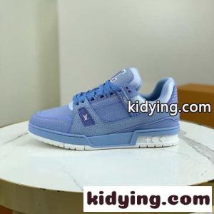 大人気 LV トレイナー･ライン スニーカー ルイヴィトン ブランド コピー スニーカー スーパーコピー ブルーkid26qyaeOv
