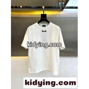 カジュアル ゆったり クルーネック Tシャツ フェンディ コピー 半袖Tシャツ コピー ホワイトkid26S5TD4j