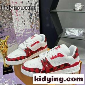 ルイヴィトン コピー スニーカー スーパーコピー LV トレイナー･ライン レッドkid26qieGfm