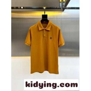 洗練された エルメネジルド・ゼニア 半袖Tシャツ コピー コットンピケ ポロシャツ オレンジkid26aOzuCa