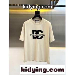 大人気 ロゴプリント クルーネック ドルチェ&ガッバーナ コピー 半袖Tシャツ コピーkid26OrG9Pz