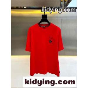 カジュアル コットン プリント フィリッププレイン 半袖Tシャツ コピー レッドkid26OHn0zC