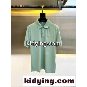 上品 カジュアル エルメネジルド・ゼニア 半袖Tシャツ コピー コットンピケ ポロシャツ ライトブルーkid26aWv0Hf