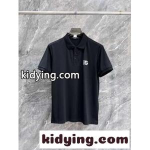 クラシック ロゴ ポロシャツ ドルチェ&ガッバーナ ブランド コピー 半袖Tシャツ コピー ブラックkid26nmi0je