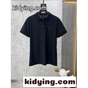 カジュアル メンズ ポロシャツ エルメネジルド・ゼニア 半袖Tシャツ コピー ブラックkid26u81nGb