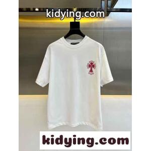 クロムハーツ コピーブランド 半袖Tシャツ コピー ゆったり ストリート カジュアル ホワイトkid26i4zqWv