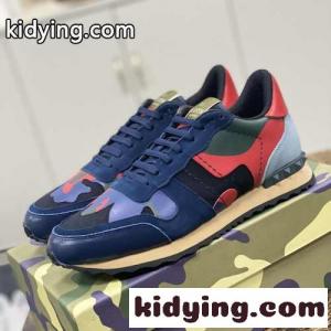 カジュアル レースアップ ヴァレンティノ スーパーコピー スニーカー コピー メンズシューズ ブルーkid26Dyq4za