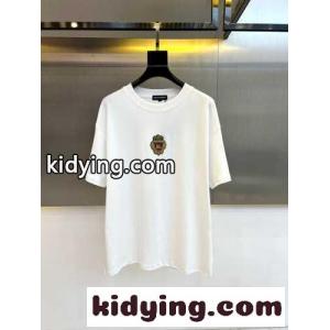 シンプル ロゴパッチ ドルチェ&ガッバーナ コピー 半袖Tシャツ コピー クルーネック ホワイトkid26TXT11n