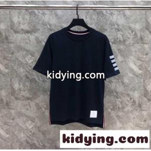 定番 合わせやすい トムブラウン スーパーコピー 半袖Tシャツ コピー クルーネック ネイビーkid260rqS5r