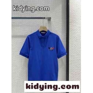 モンクレール ブランド コピー 半袖Tシャツ コピー 定番 コットンピケ ポロシャツ ブルーkid26bO5zuy
